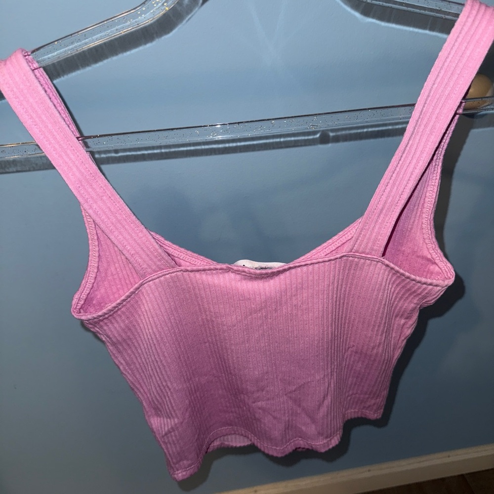 Marshalls Pink Ribbed Tank Top - Picture 3 of 3